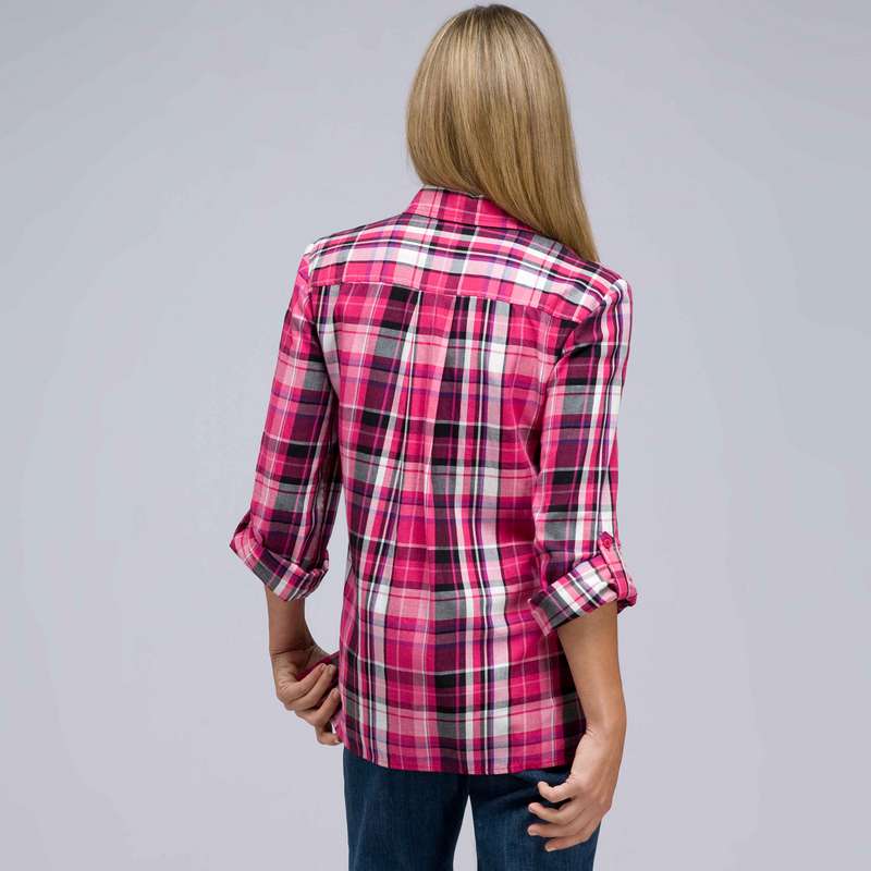 Roll Sleeve Shirt, Multi, large image number 1